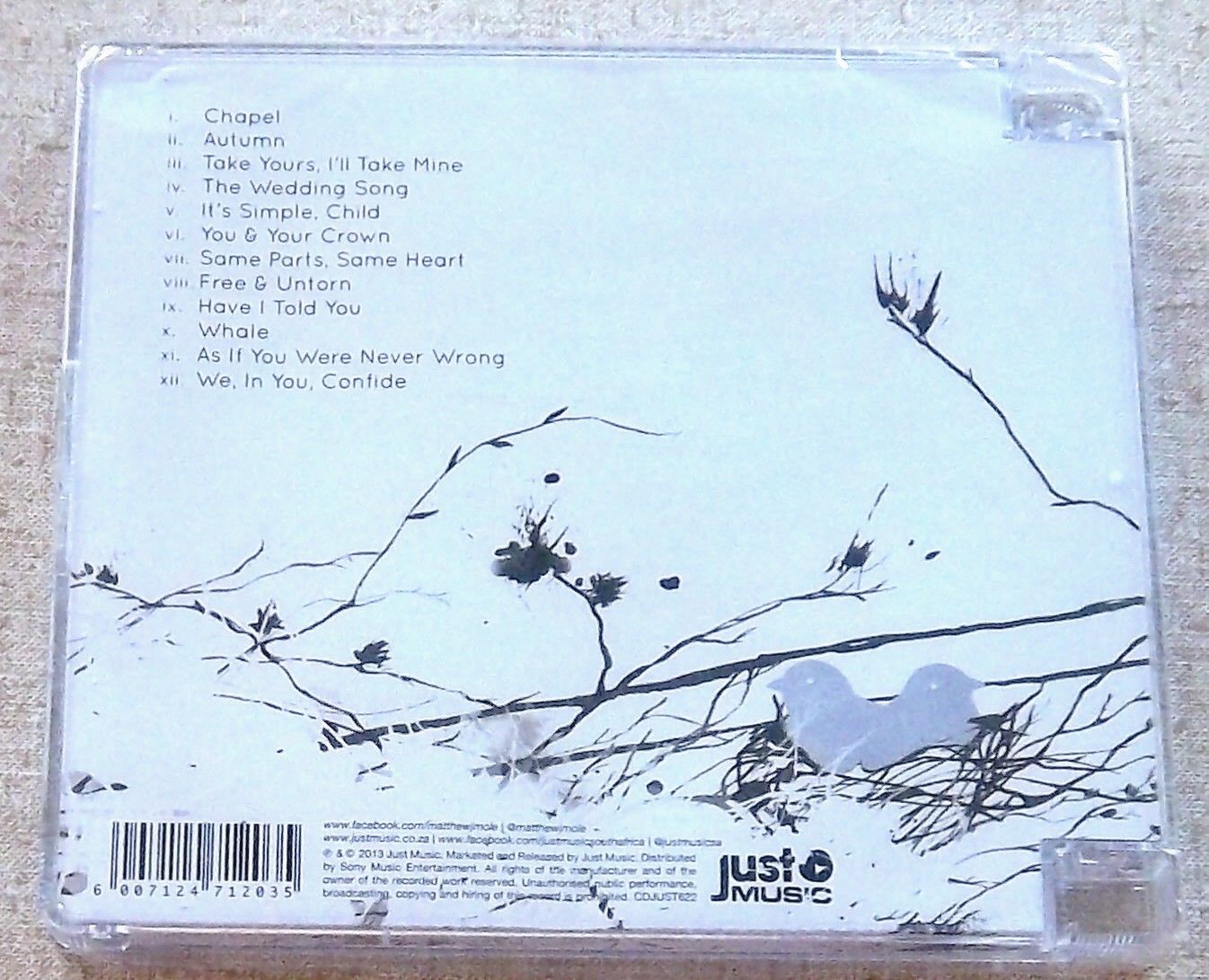 MATTHEW MOLE The Home We Built SOUTH AFRICA Cat# CDJUST 622 - Image 2