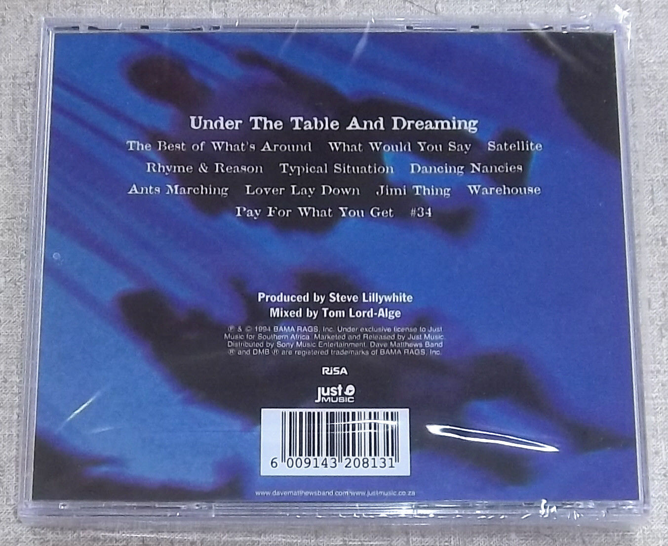 DAVE MATTHEWS BAND Under The Table And Dreaming SOUTH AFRICA Cat# CDJUST301 - Image 2