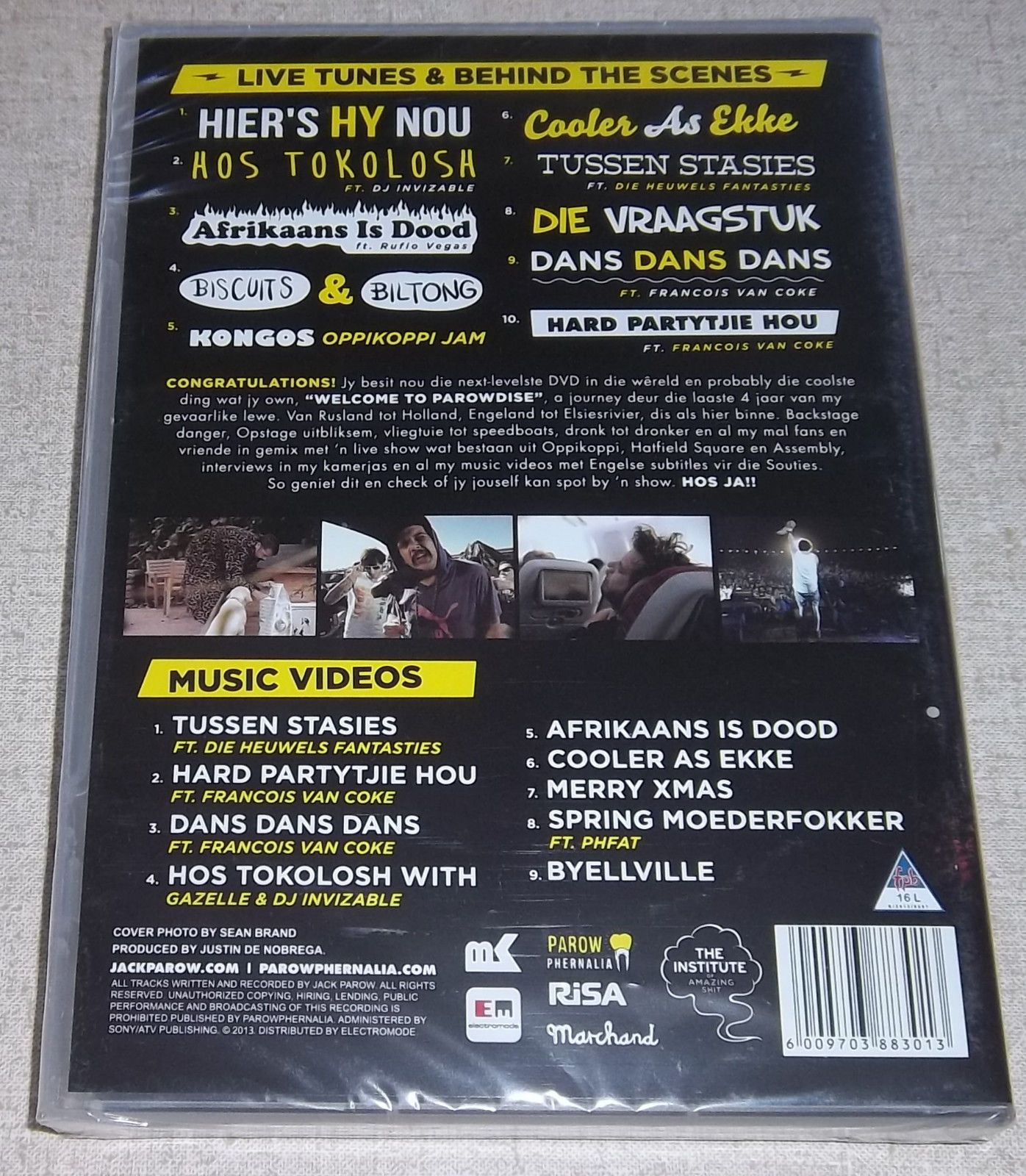 JACK PAROW Welcome to Parowdise DVD SOUTH AFRICA All Regions - Image 2
