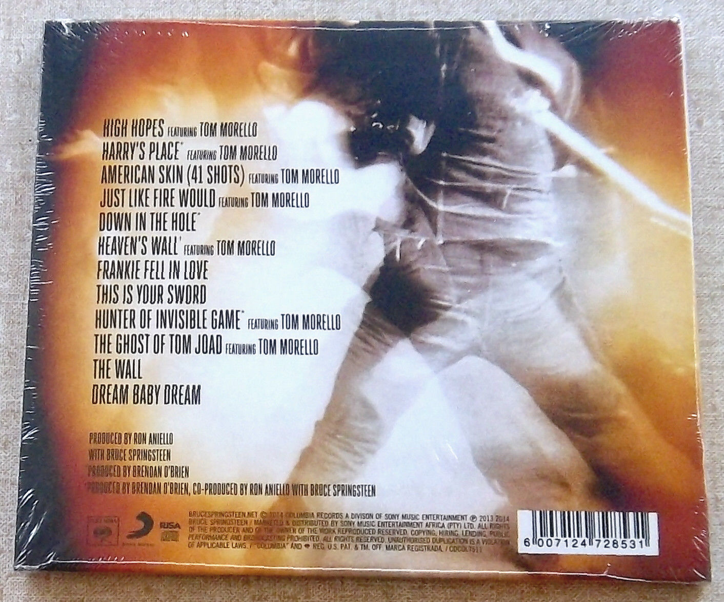 BRUCE SPRINGSTEEN High Hopes SOUTH AFRICA 2014 SEALED Cat# CDCOL 7511 - Image 2