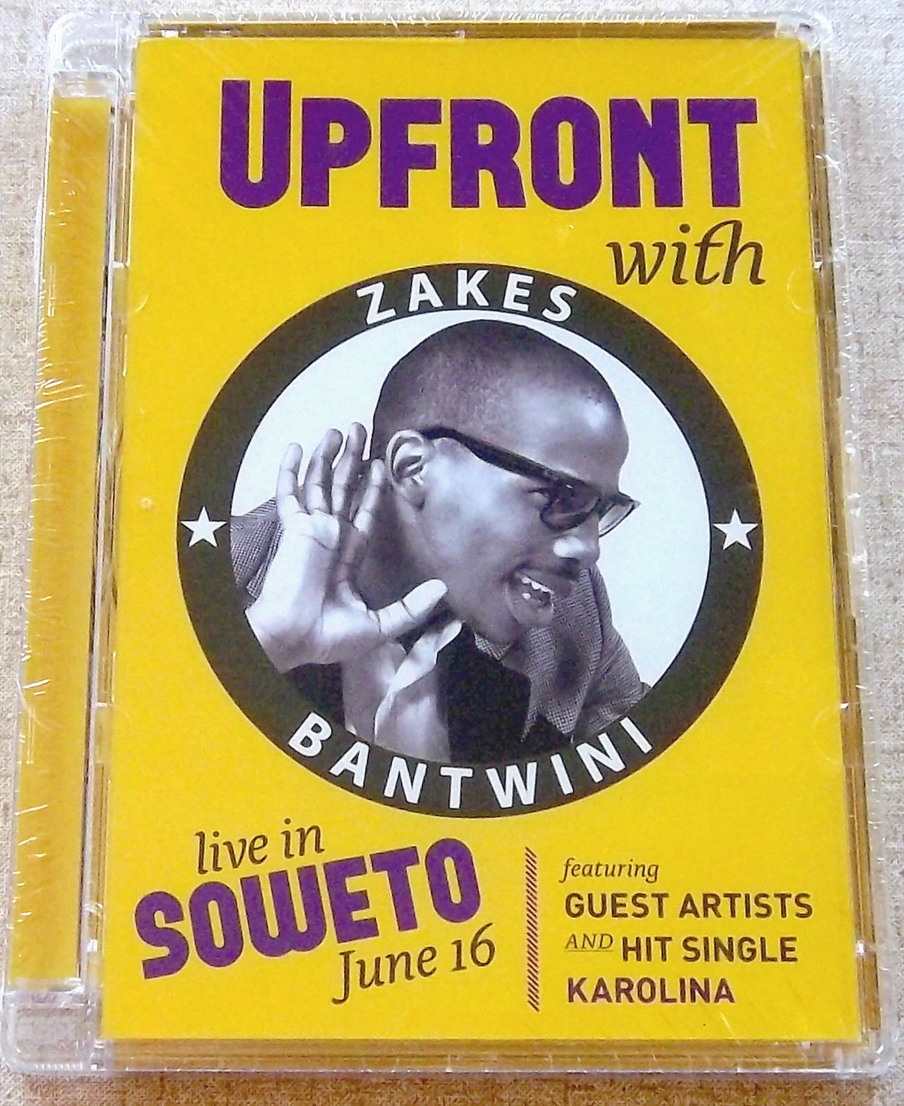 ZAKES BANTWINI Upfront : Live in Soweto DVD SOUTH AFRICA Cat# DVSTEP141 REGION 0