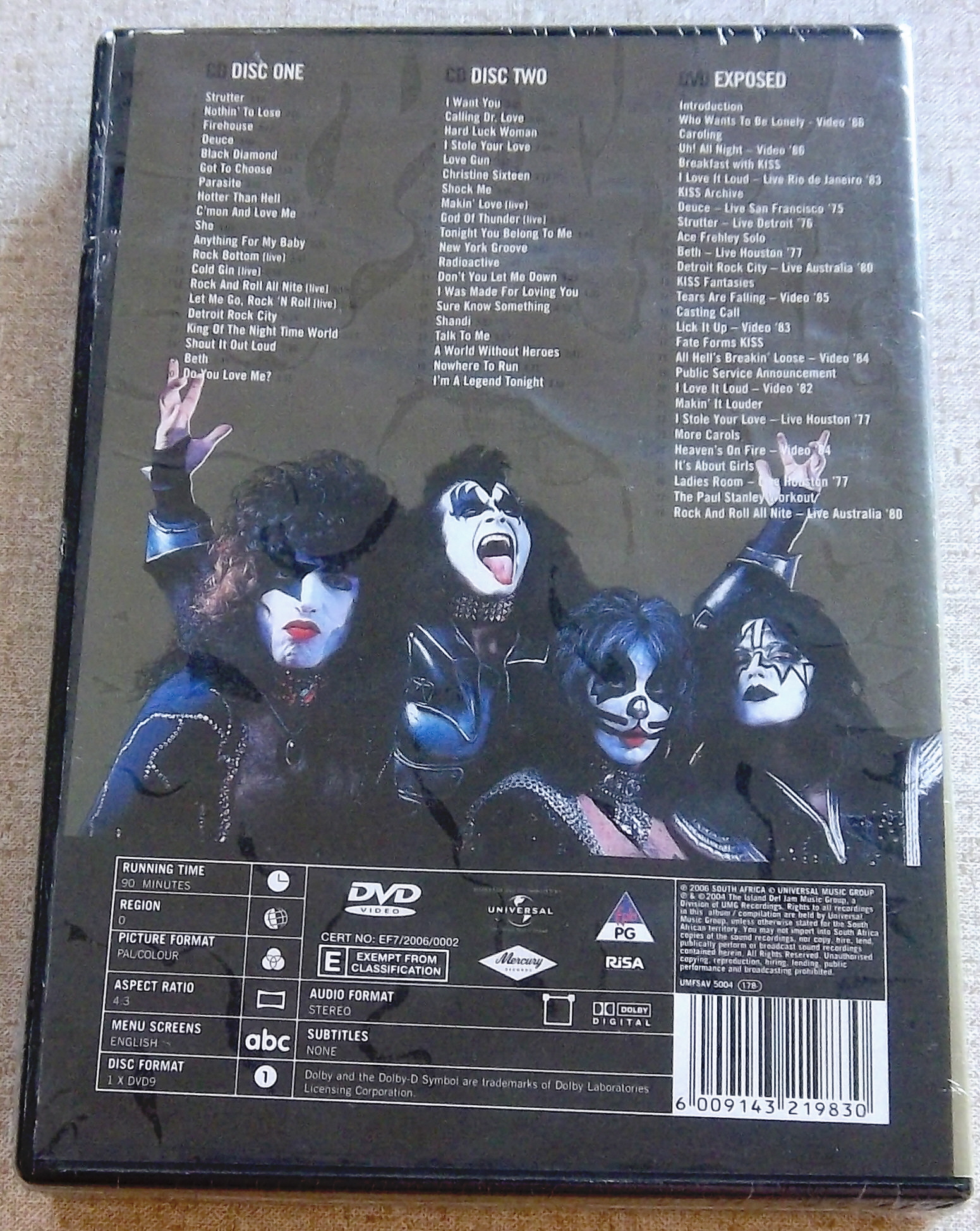 KISS Gold 2CD+DVD Deluxe Set SOUTH AFRICA Cat#UMFSAV 5004 All Regions - Image 2