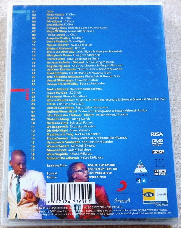 JOYOUS CELEBRATION 18 One Purpose 2 DVD SOUTH AFRICA Cat# DVPAR5097 - Image 2