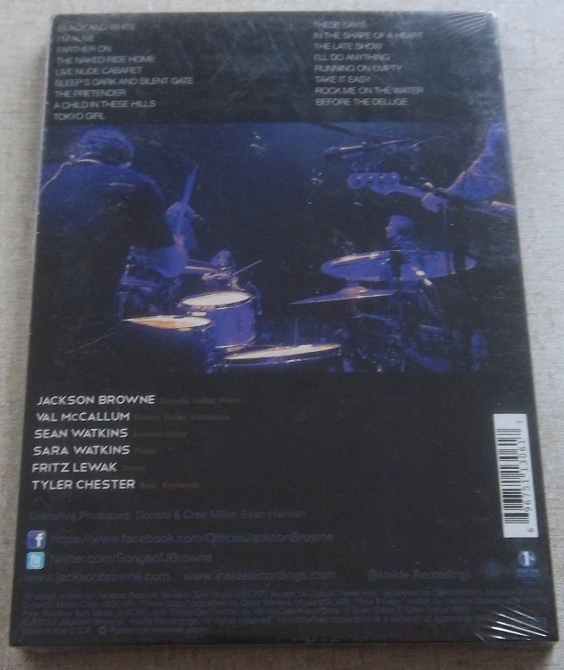 JACKSON BROWNE I’ll Do Anything Live In Concert BR US Cat INR 13062