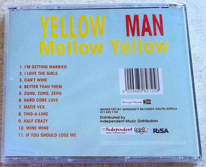 YELLOWMAN Mello Yellow SOUTH AFRICA Cat# CDSER 4125 - Image 3