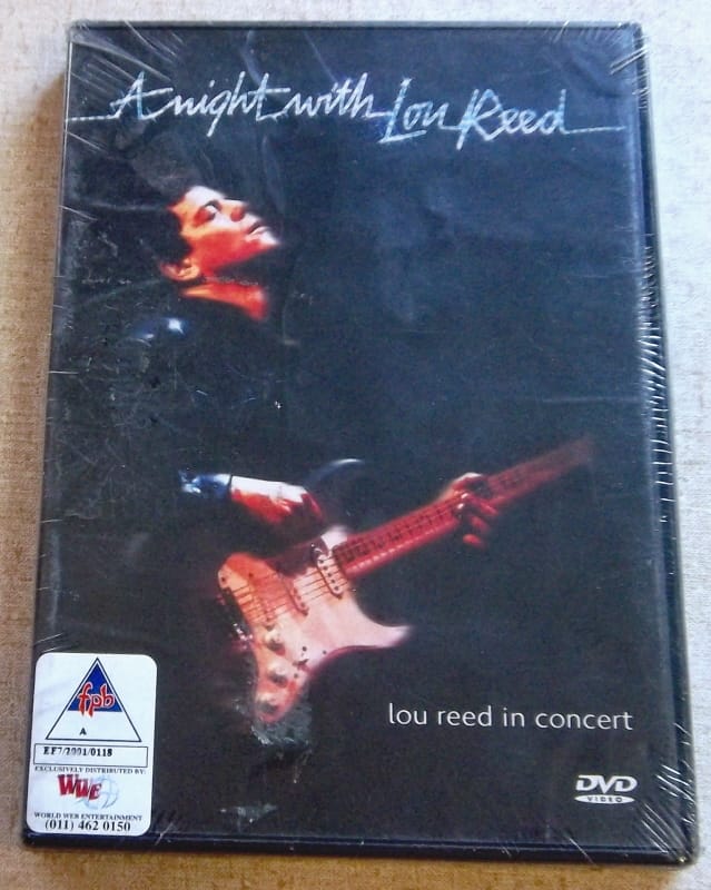 Lou Reed Cat LOU REED A Night With Lou Reed EUROPE Cat# EREDV122 - Subterania