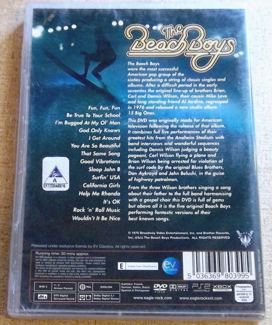 THE BEACH BOYS Good Vibrations Tour Cat# EVDVD039 - Image 3