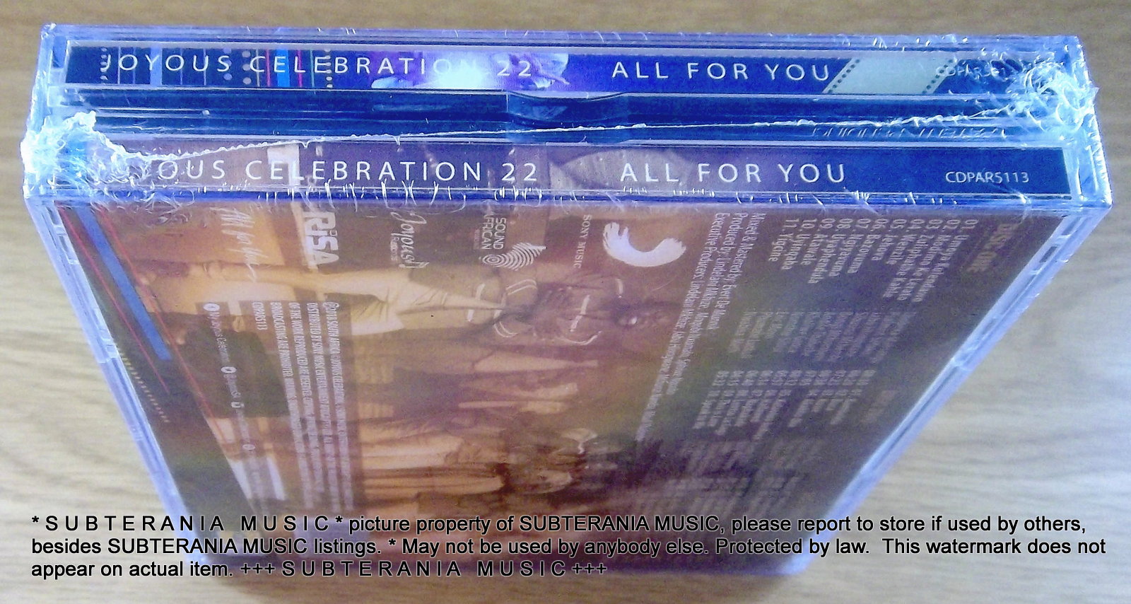 JOYOUS CELEBRATION 22 All For You SOUTH AFRICA Cat# CDPAR5113 - Image 3