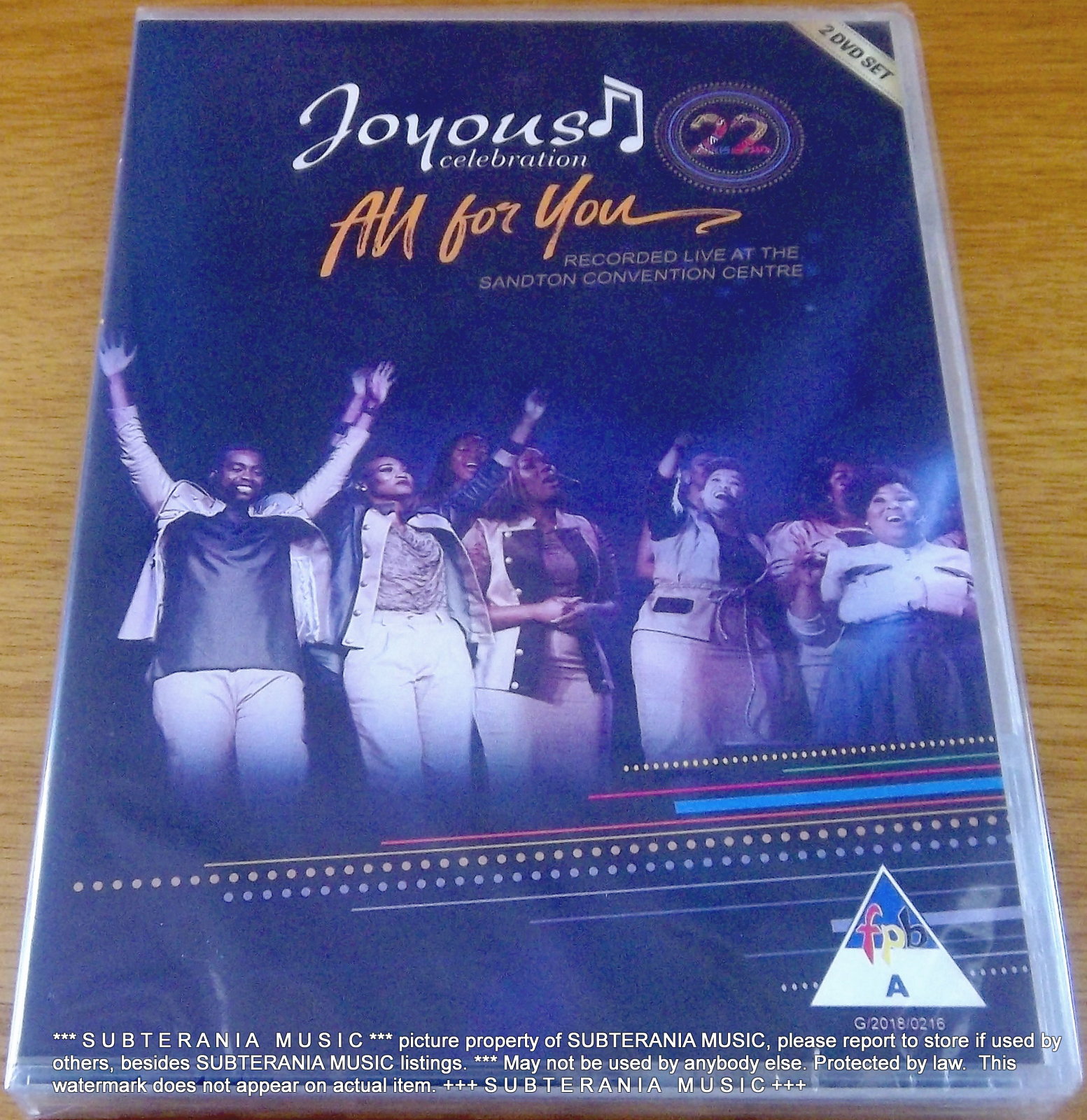 JOYOUS CELEBRATION 22 All For You SOUTH AFRICA Cat# DVPAR5113