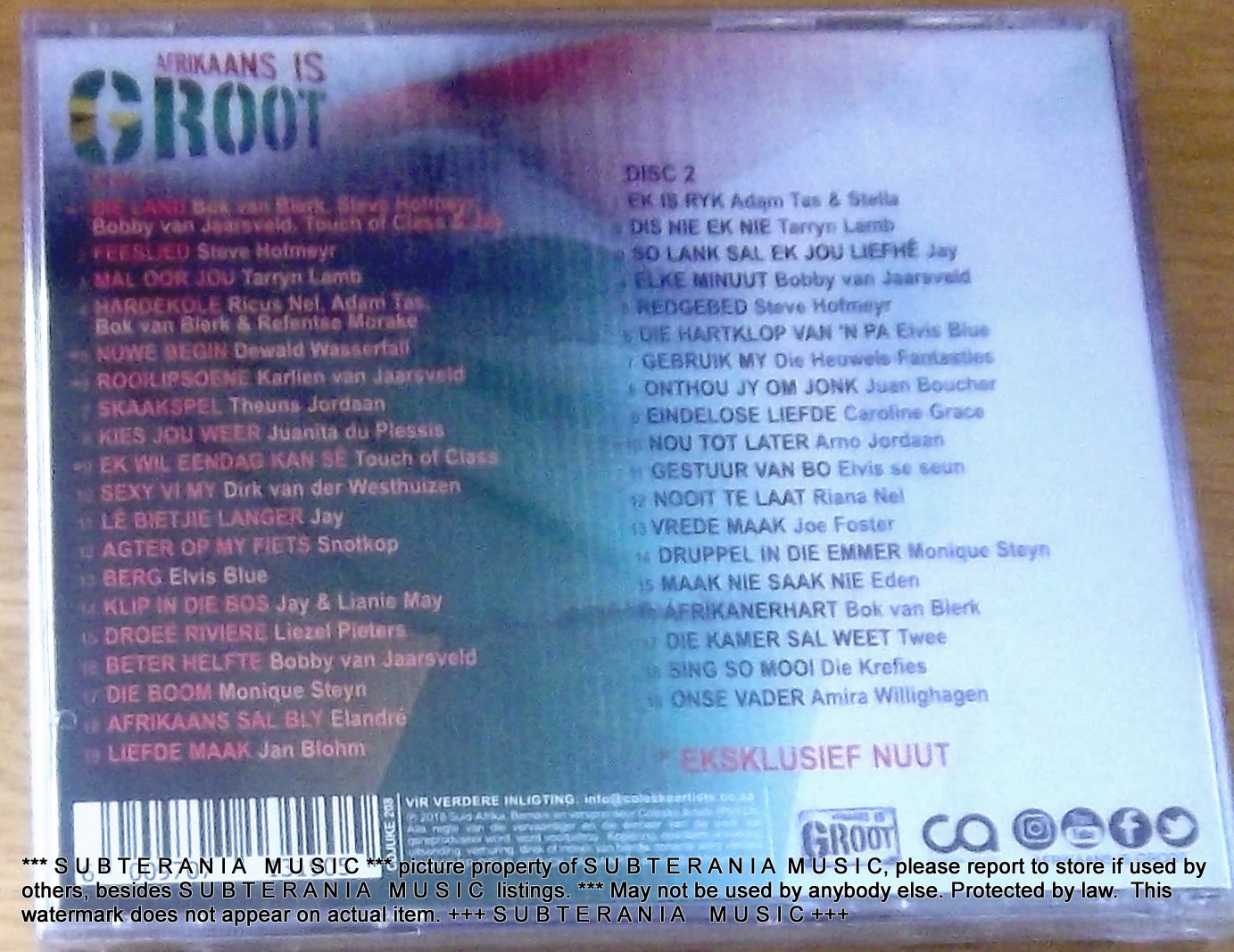 AFRIKAANS IS GROOT VOL 11 2CD SOUTH AFRICA Cat# CDJUKE208 - Image 3