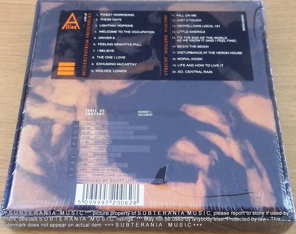 R.E.M. REM Document 2XCD Deluxe Box Set EUROPE Remastered Cat 5 099997