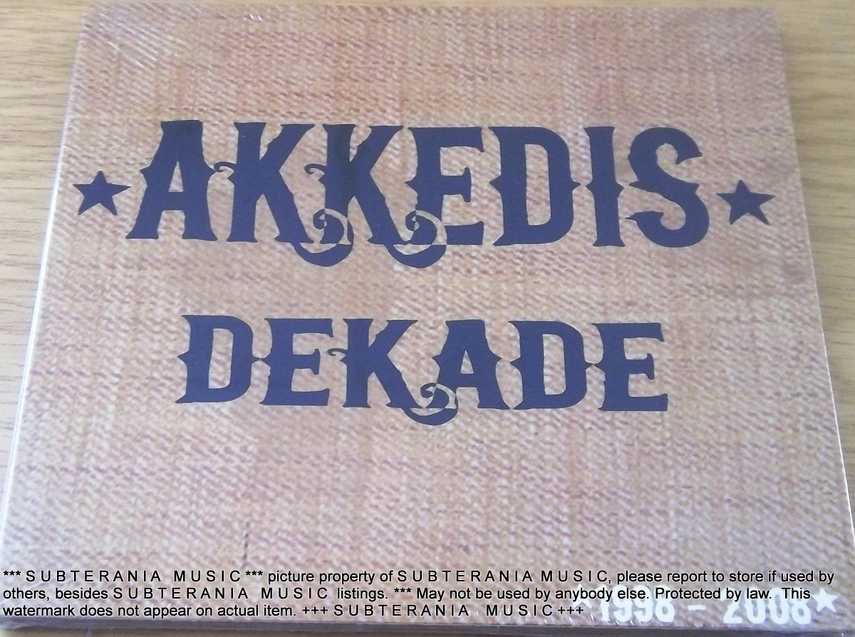 AKKEDIS Dekade 1998-2008 CD Cat# CDR948