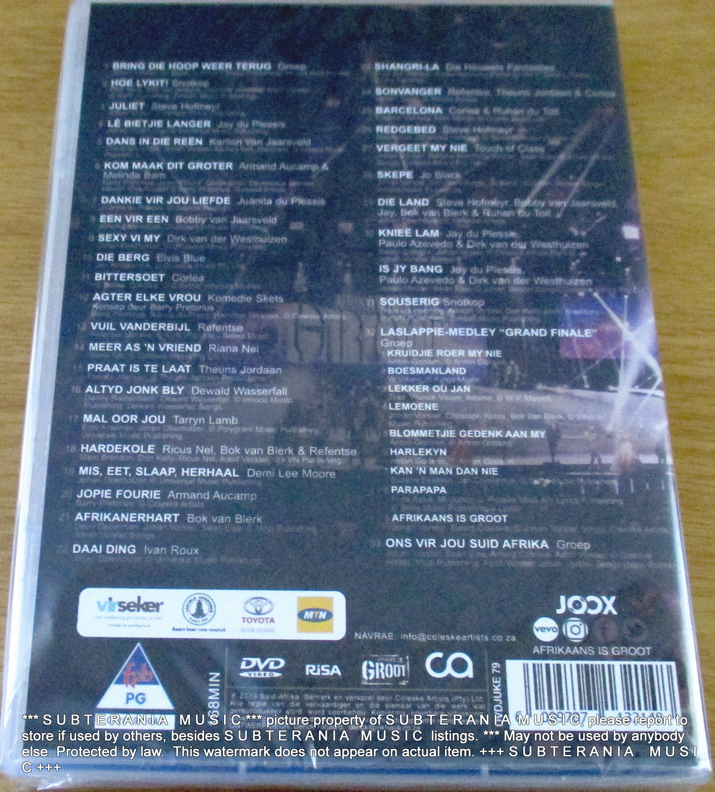 AFRIKAANS IS GROOT 2018 Die Konsert DVD Region 2 PAL - Image 3