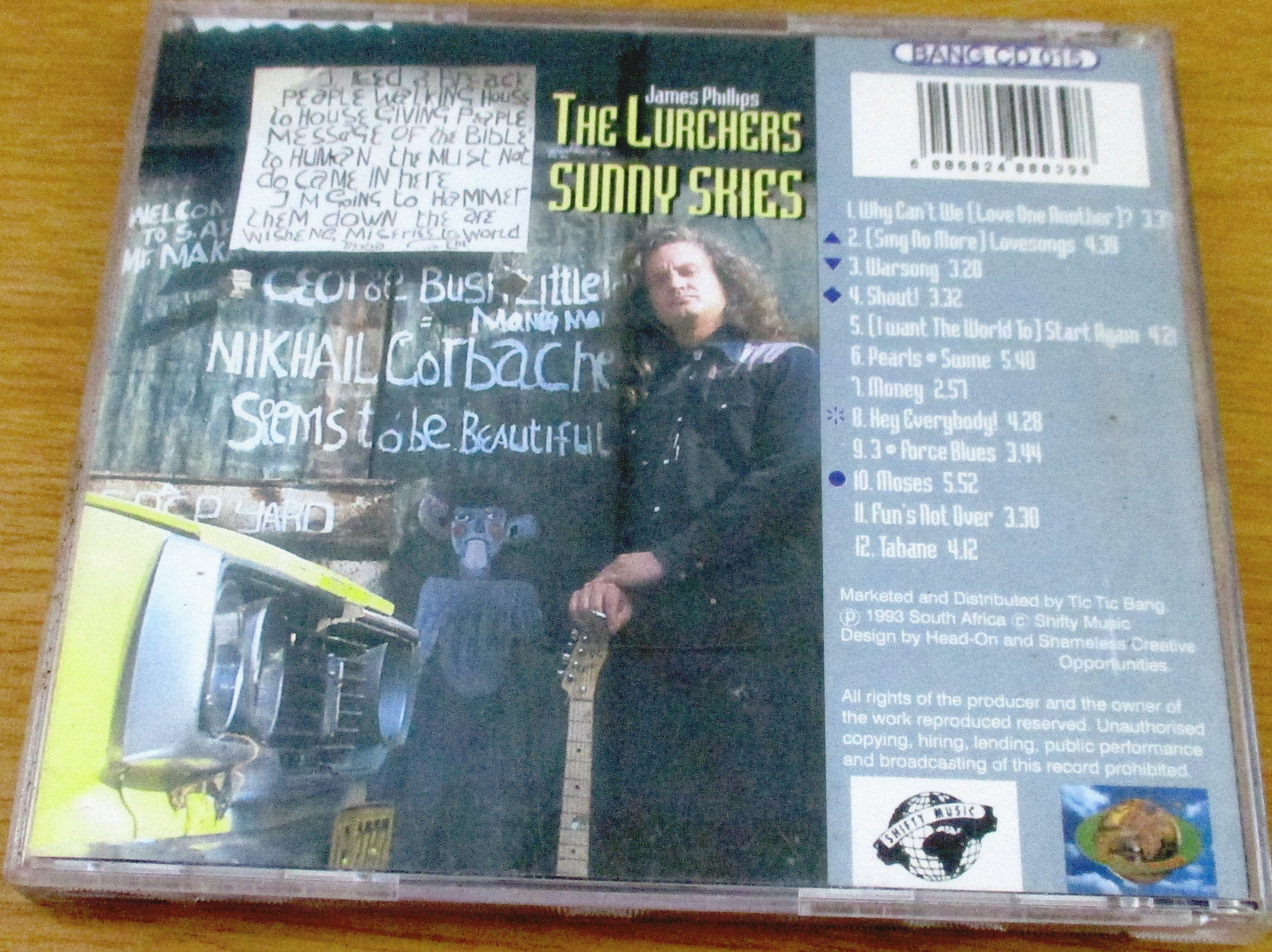 JAMES PHILLIPS & THE LURCHERS Sunny Skies SOUTH AFRICA Cat# BANG CD 015 - Image 3