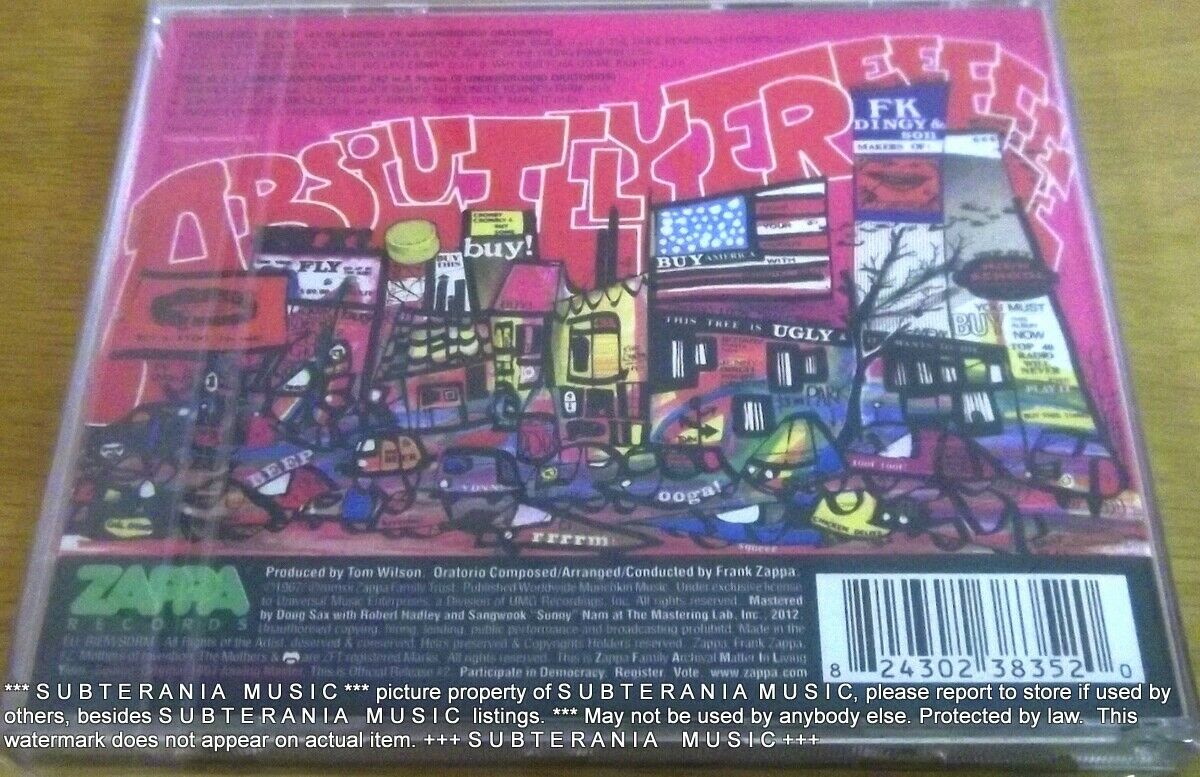 FRANK ZAPPA and the MOTHERS OF INVENTION Absolutely Free EUROPE Cat# 0238352 - Image 3