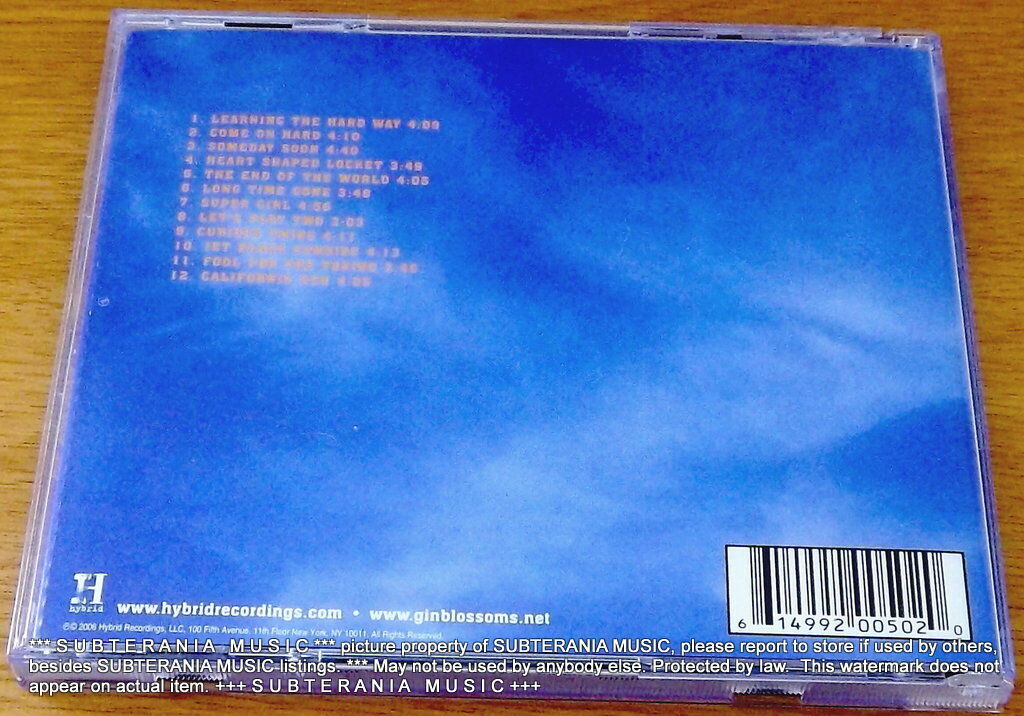 GIN BLOSSOMS Major Lodge Victory USA Cat HY200502 Subterania