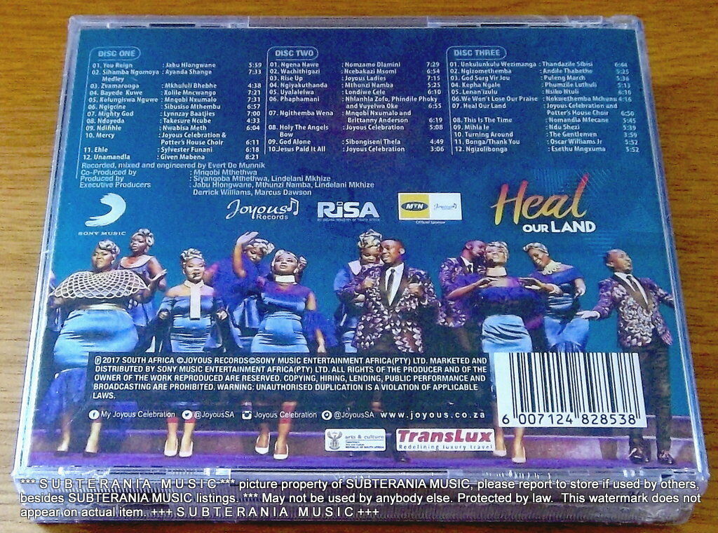 JOYOUS CELEBRATION 21 Heal Our Land CD SOUTH AFRICA Cat# CDPAR5111 - Image 3