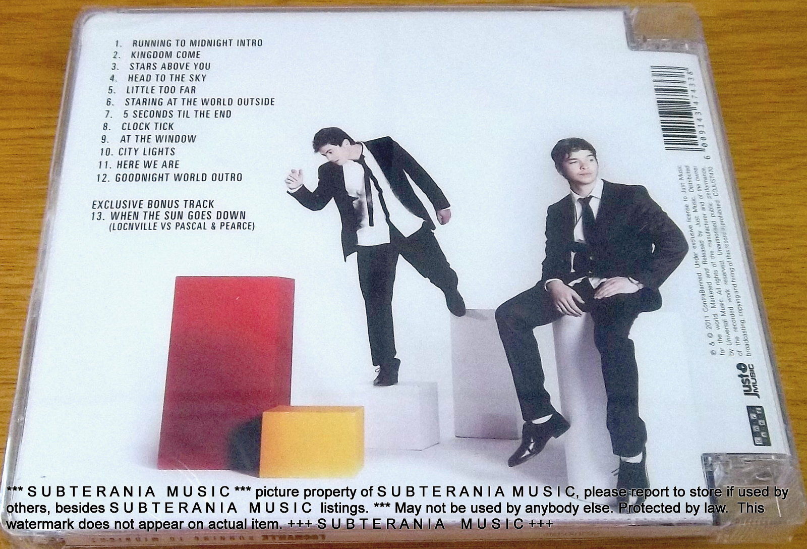 LOCNVILLE Running To Midnight SOUTH AFRICA Cat# CDJUST 740 - Image 3