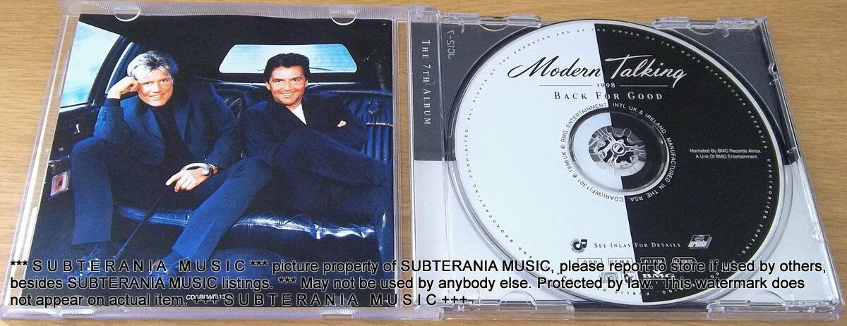 MODERN TALKING Back for Good The 7th Album SOUTH AFRICA Cat# CDARI(WF)1301 - Image 3