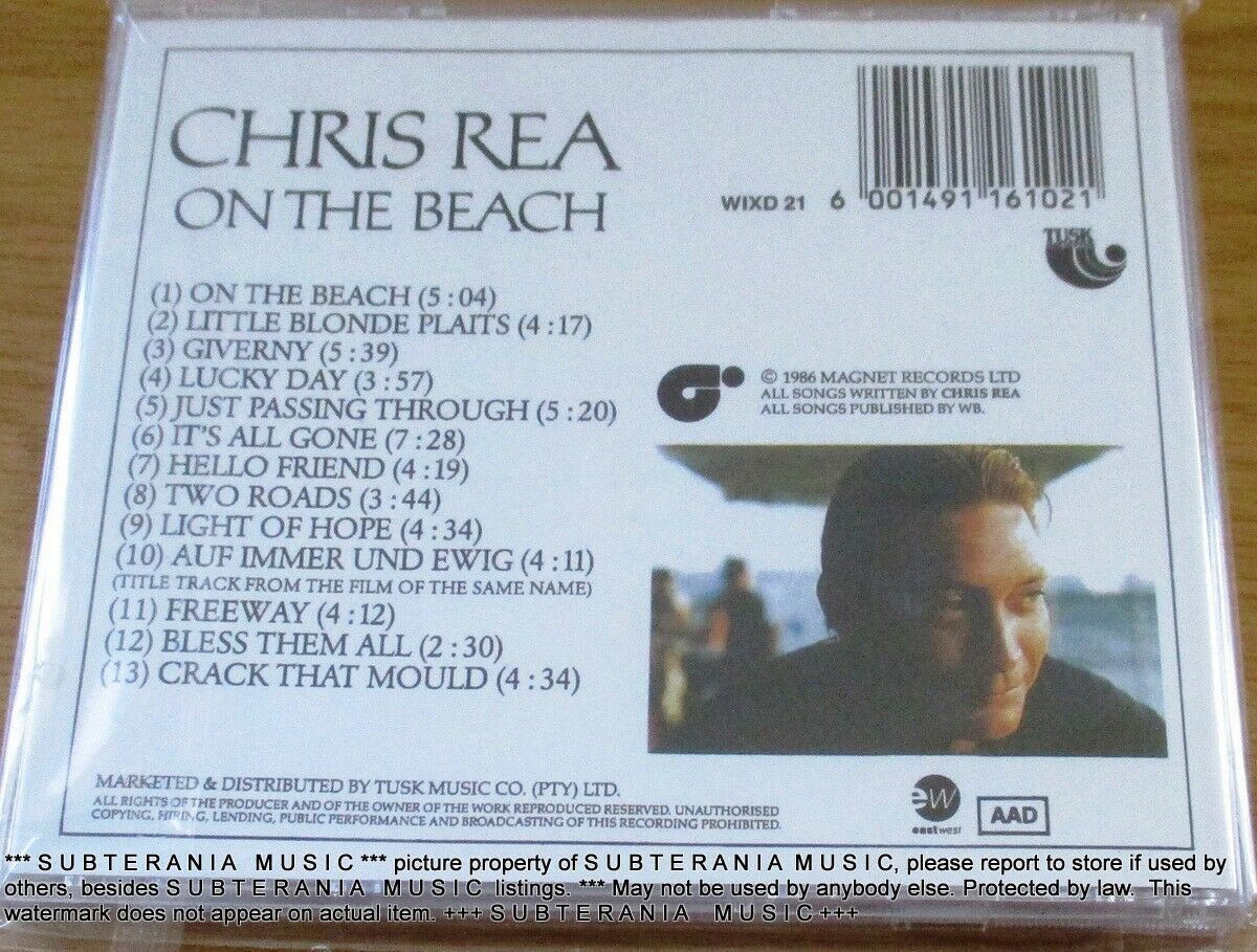 CHRIS REA On The Beach SOUTH AFRICA Cat# WIXD 21 - Image 3