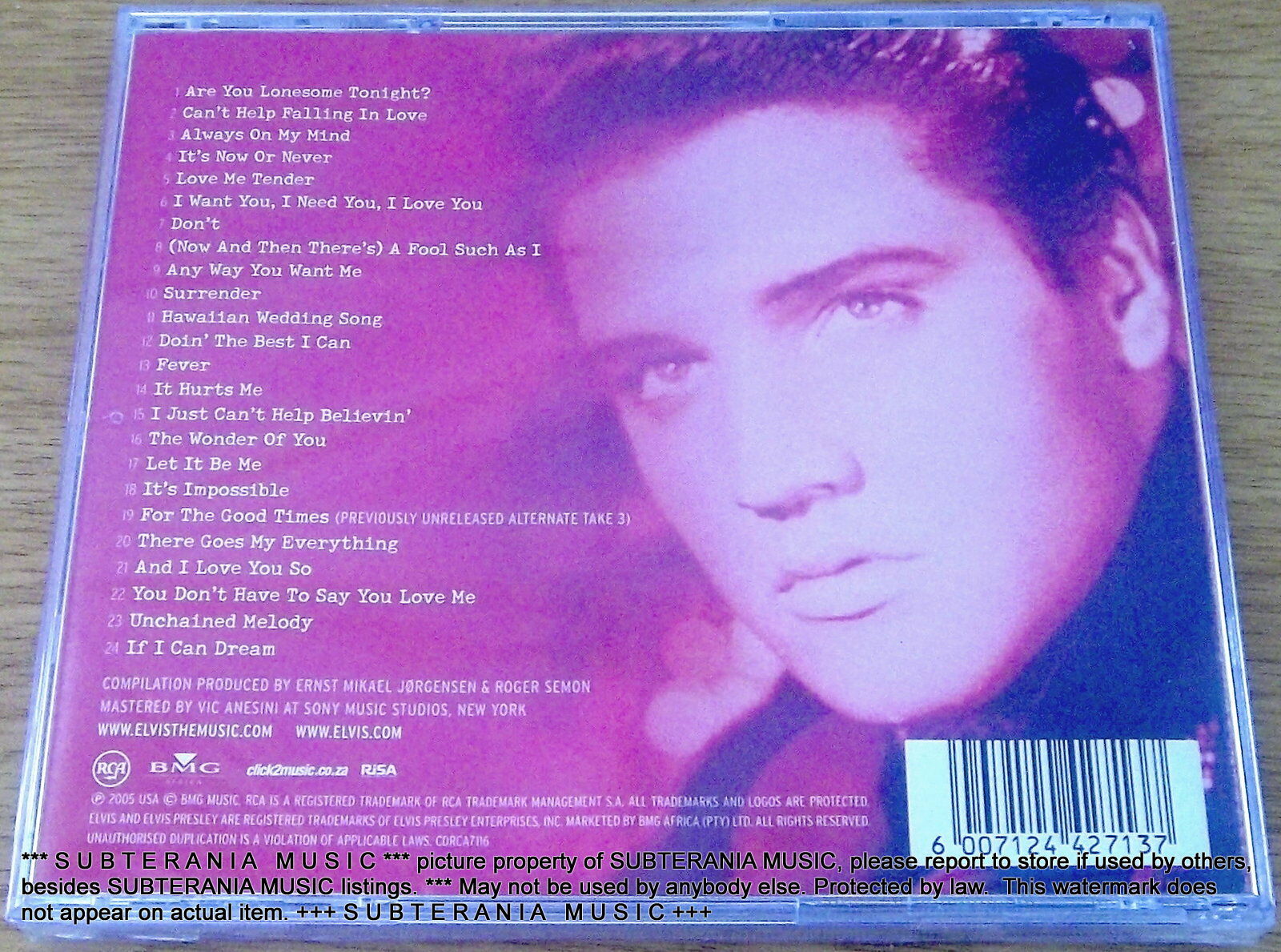 ELVIS PRESLEY Love, Elvis SOUTH AFRICA Cat# CDRCA7116 | Subterania