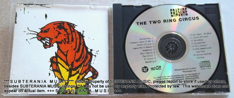 ERASURE The Two Ring Circus SOUTH AFRICA Cat# CDSTUMM 46030 - Image 3