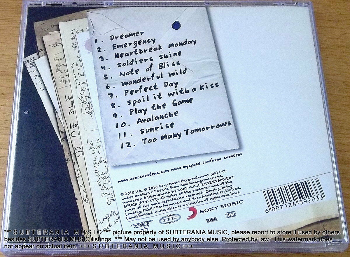 ARNO CARSTENS Wonderful Wild SOUTH AFRICA Cat# CDEPC7083 - Image 4