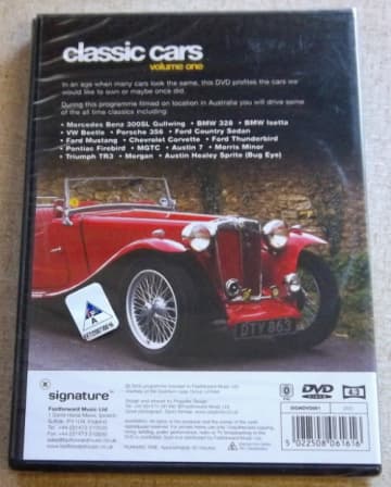 CLASSIC CARS Volume One DVD - Image 3