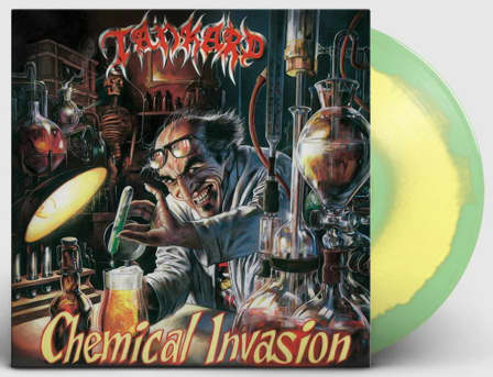 TANKARD Chemical Invasion Ltd Edition colour swirl Vinyl LP Record Sealed