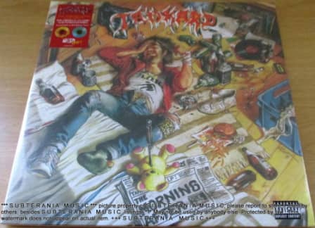 TANKARD The Morning After + Alien E.R. Ltd Edition colour swirl Vinyl LP Record Sealed - Image 2