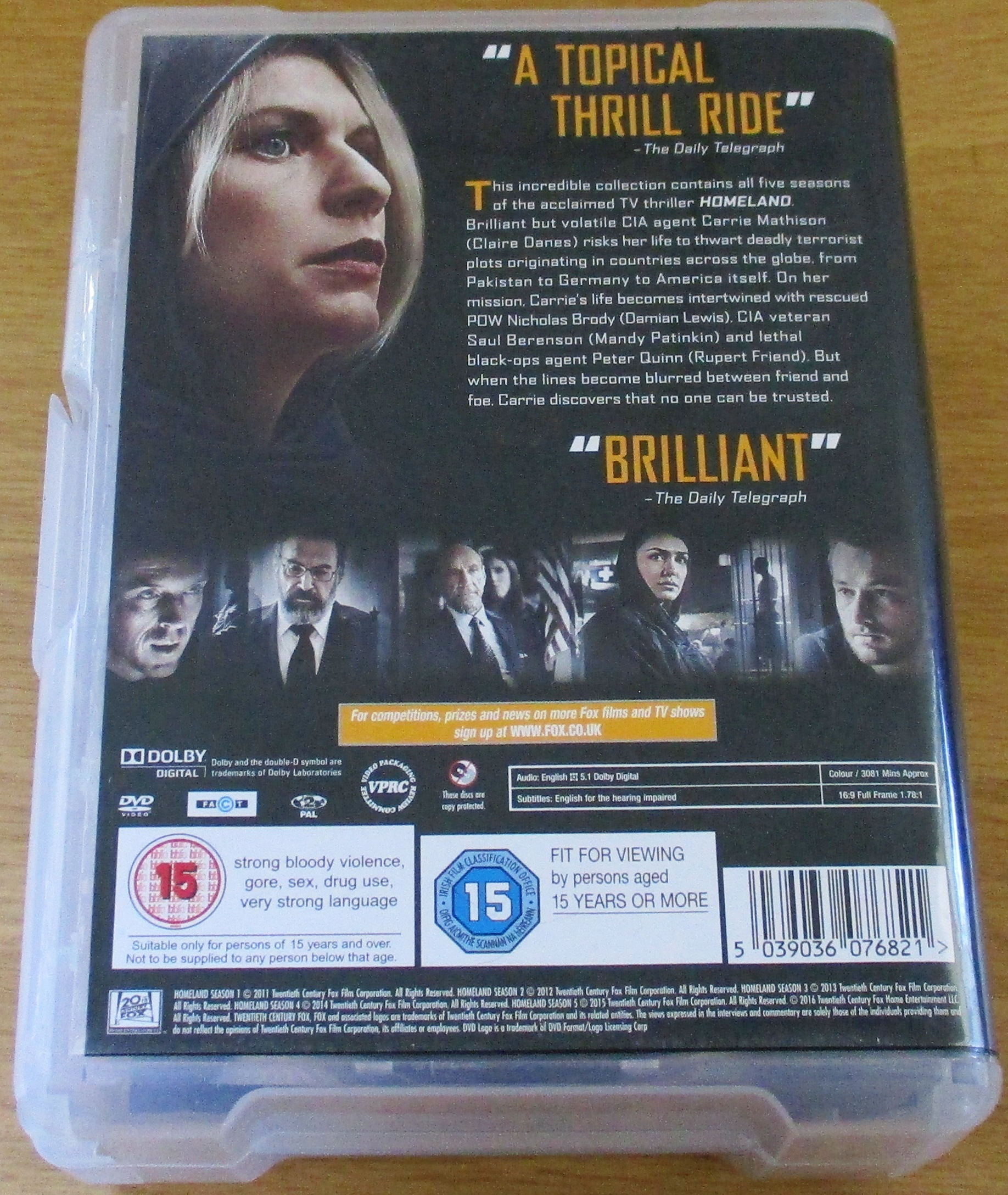 HOMELAND The Complete Seasons 1-5 20 Disc Set all 60 episodes - Subterania