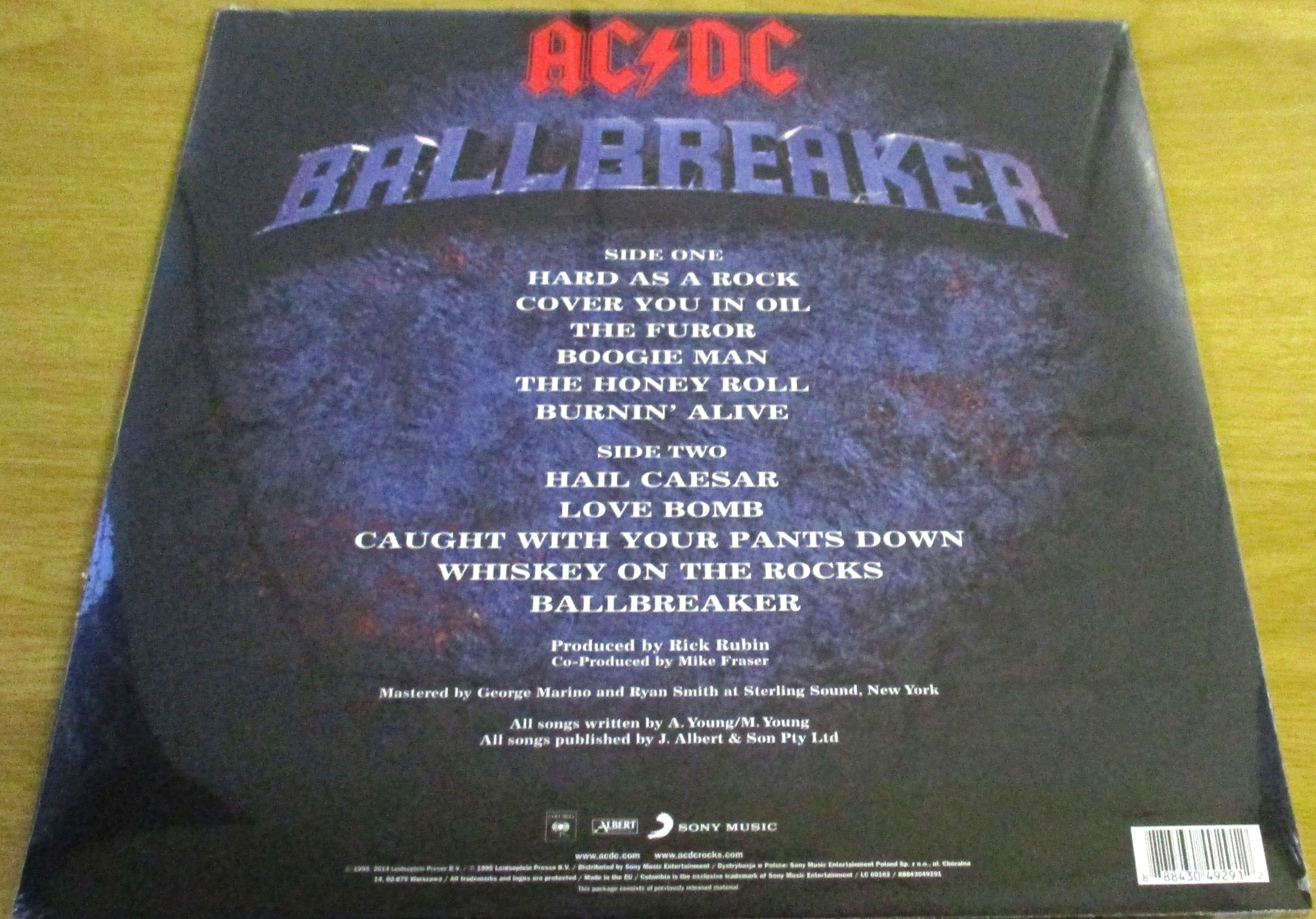 AC/DC Ballbreaker 2014 European Pressing VINYL LP Record - Image 3