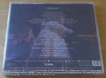 ZAZA Blowing the Horn of Chronicle Record Live at Soweto Theatre SOUTH AFRICA CDZHD002 - Image 3