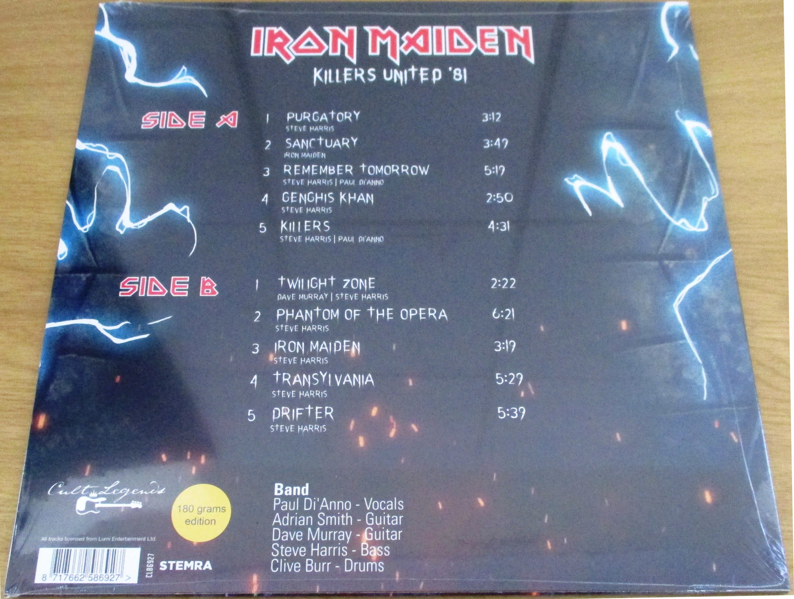 IRON MAIDEN Killers United ’81 Live Radio Broadcast WHITE Colour VINYL