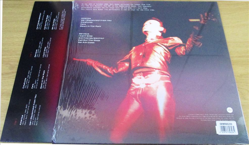 GARY NUMAN Live at Hammersmith Odeon 1989 RED VINYL - Image 3
