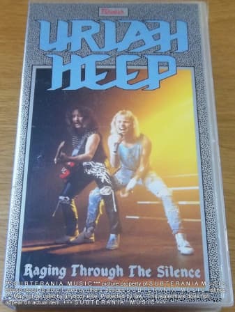 URIAH HEEP Raging Through the Silence VHS Video Cassette