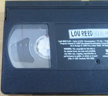 LOU REED Rock Roll Heat VHS Video Cassette - Image 3