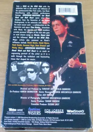 LOU REED Rock Roll Heat VHS Video Cassette - Image 4