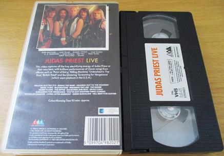 JUDAS PRIEST Live VHS Video Subterania Music judas-priest-live-vhs-video-subterania-music
