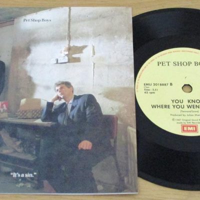 PET SHOP BOYS It's a Sin South African Pressing 7" Single VINYL Record