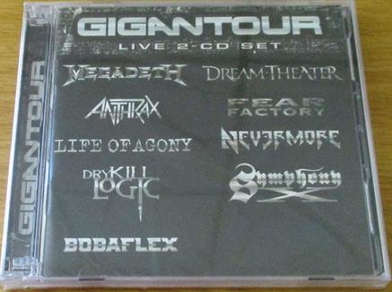 GIGANTOUR Live 2xCD Megadeth, Dream Theater, Anthrax, Fear Factory, Life Of Agony etc