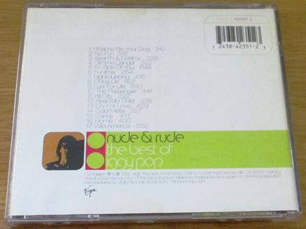 IGGY POP Nude & Rude The Best of Iggy Pop CD - Subterania