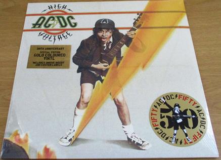 AC/DC High Voltage Ltd Edition GOLD Coloured LP VINYL Record - Subterania