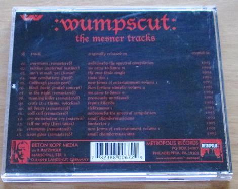 :WUMPSCUT: The Mesner Tracks CD [EX] - Subterania Music