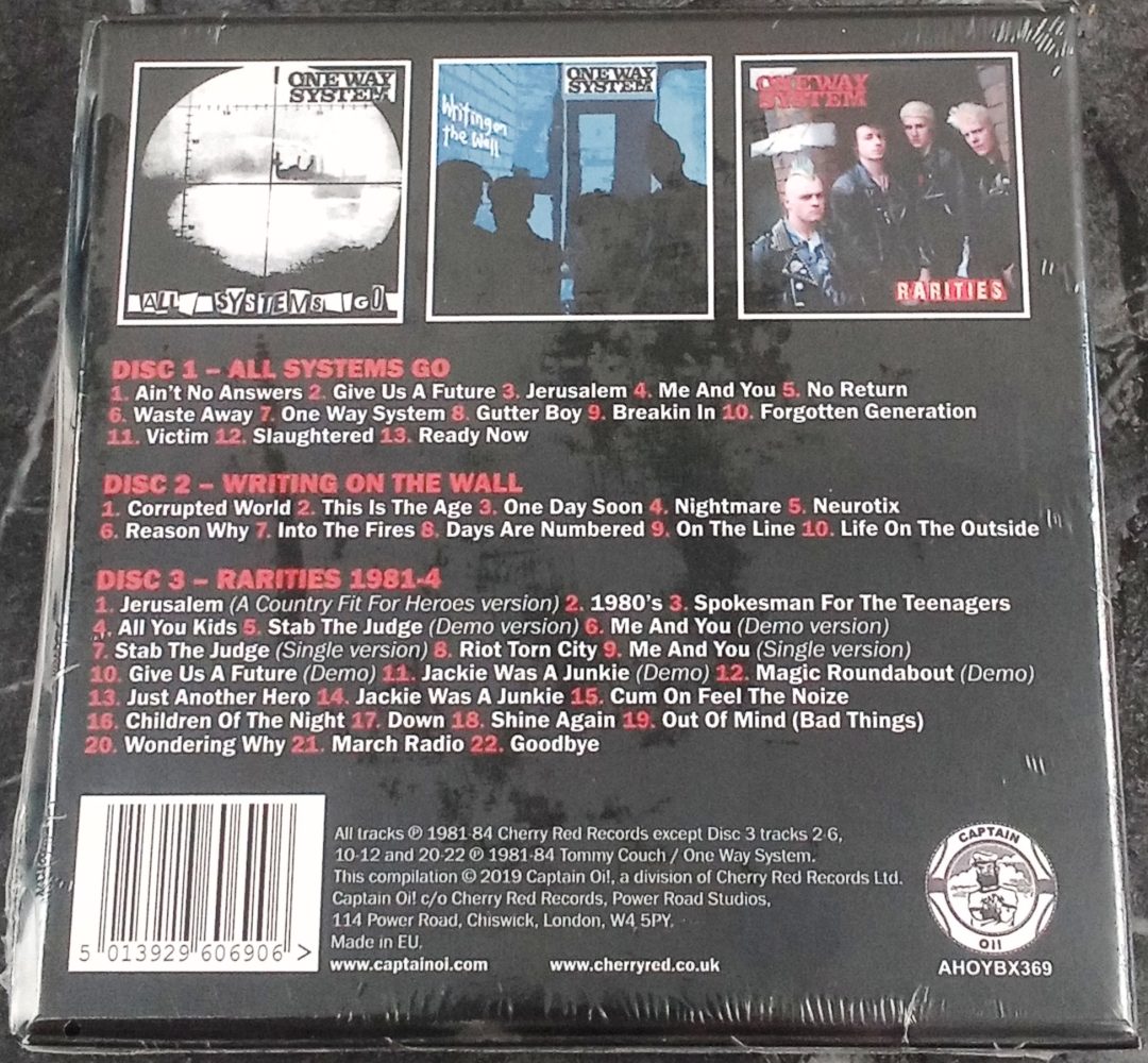 ONE WAY SYSTEM 1981-84 3xCD BOX SET - Subterania Music