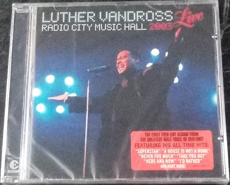 LUTHER VANDROSS Radio City Music Hall 2003 Live CD