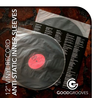 12" VINYL ANTI-STATIC PE INNER SLEEVES [80 MICRON PE Pack of 50]