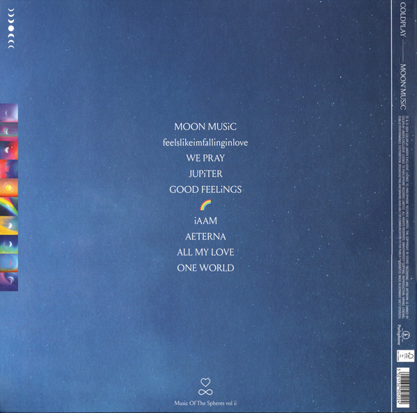 COLDPLAY Moon Music CLEAR LP VINYL RECORD - Image 3